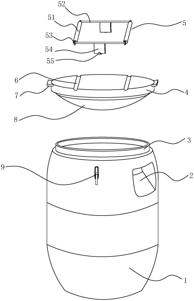 一种密封性好的腻子粉生产加工用原料储罐的制作方法