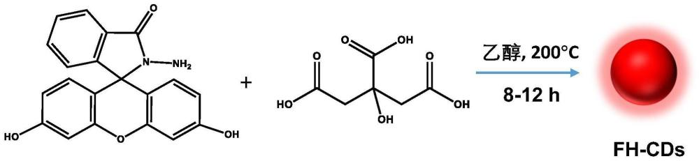 一种红色荧光碳点及其制备方法与应用