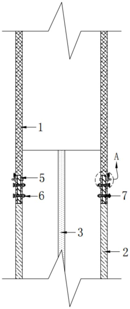 钢结构十字柱与箱型柱的组合装置的制作方法
