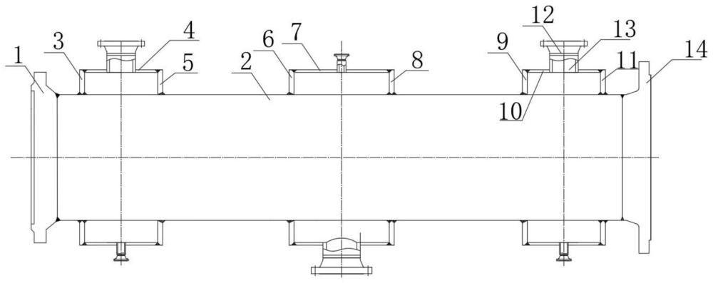 一种裂解气压缩机二段后冷器壳体组焊防变形方法与流程