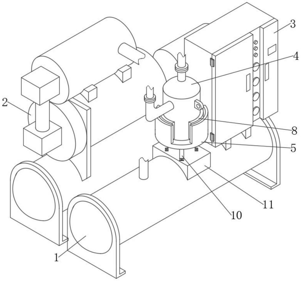 水冷螺杆式双级压缩冷冻机组油分配装置的制作方法