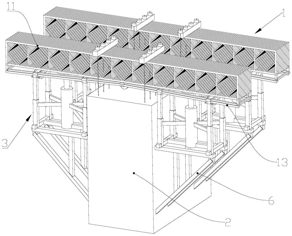 一种连续梁墩柱托架预压装置的制作方法