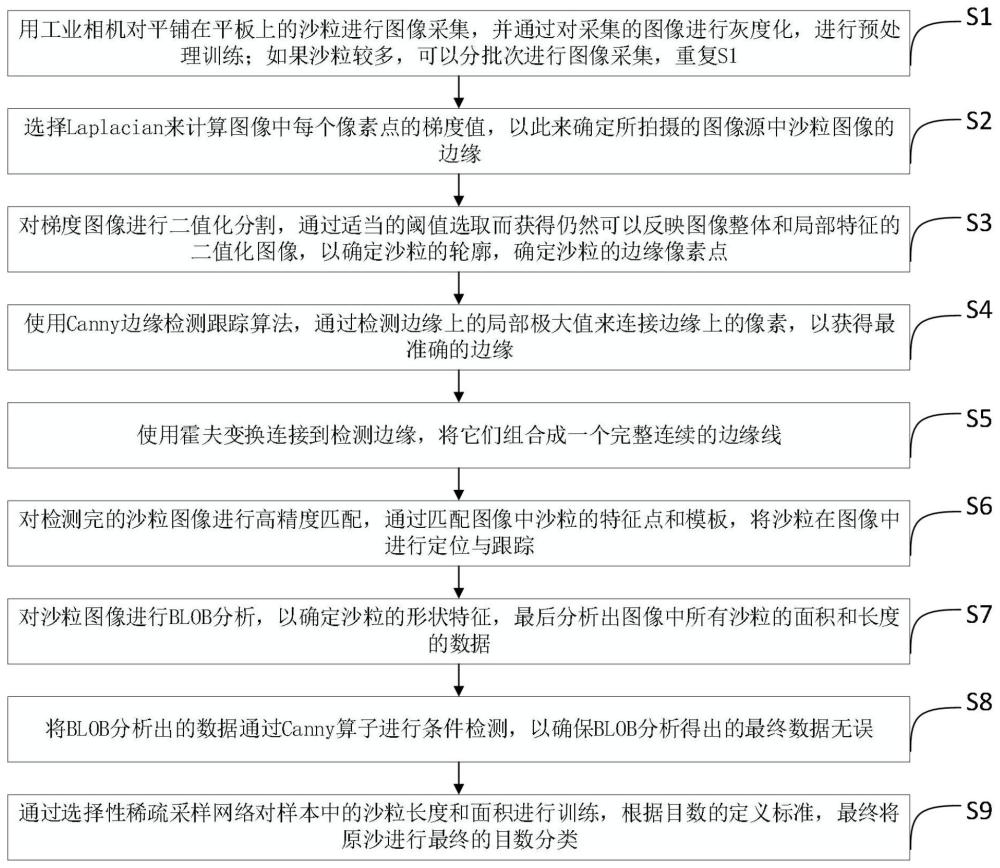 基于边缘检测和S3N网络的沙粒检测与目数分类方法