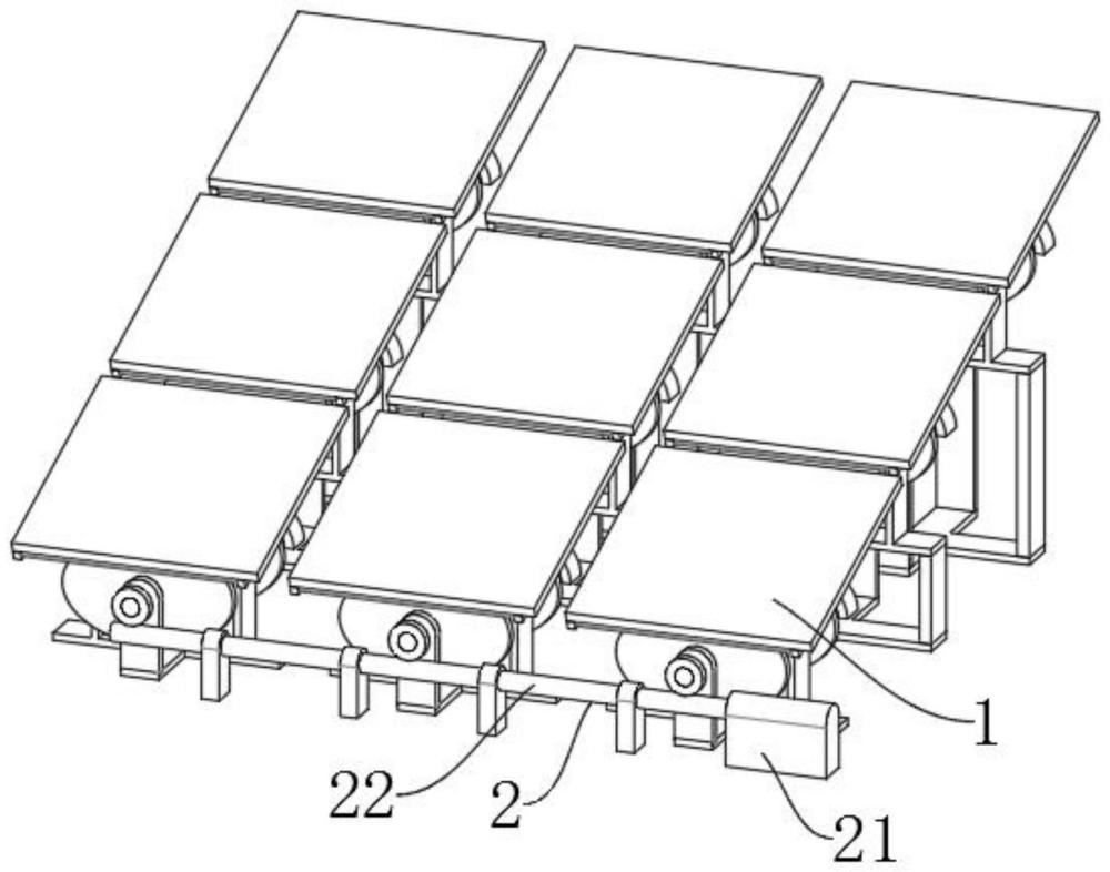 一种建筑屋顶可调式光伏支撑结构