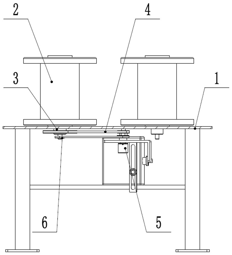 钢帘线捻股机摇篮测速装置的制作方法