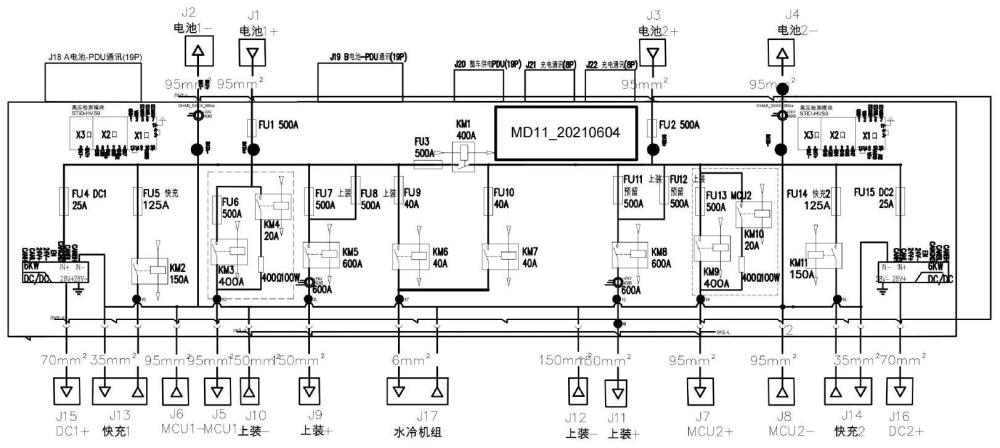 一种并联式混合动力底盘高压配电系统的制作方法