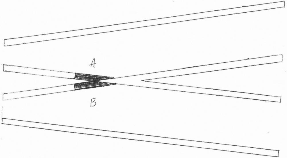 斜角轨升降式铁路辙叉的制作方法