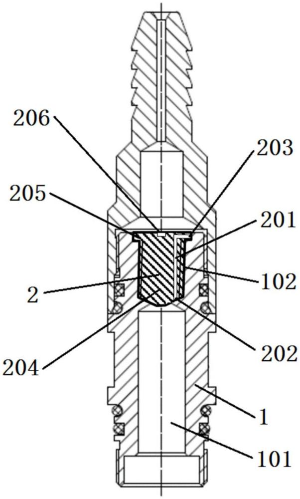 一种井下取样器用接头的制作方法