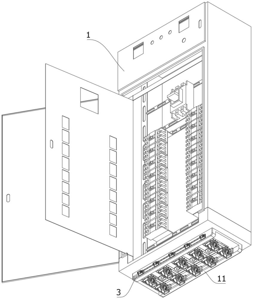 一种集成有引线结构的配电柜的制作方法