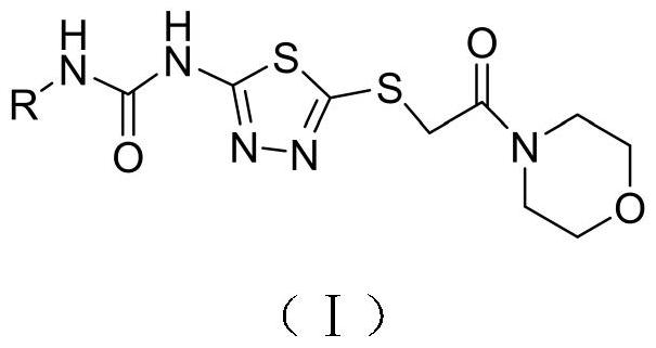 一种1,3,4噻二唑硫代乙酰胺的衍生物化合物及其制备方法和应用