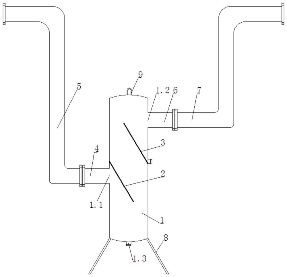 一种煤矿井下压风系统除渣装置的制作方法