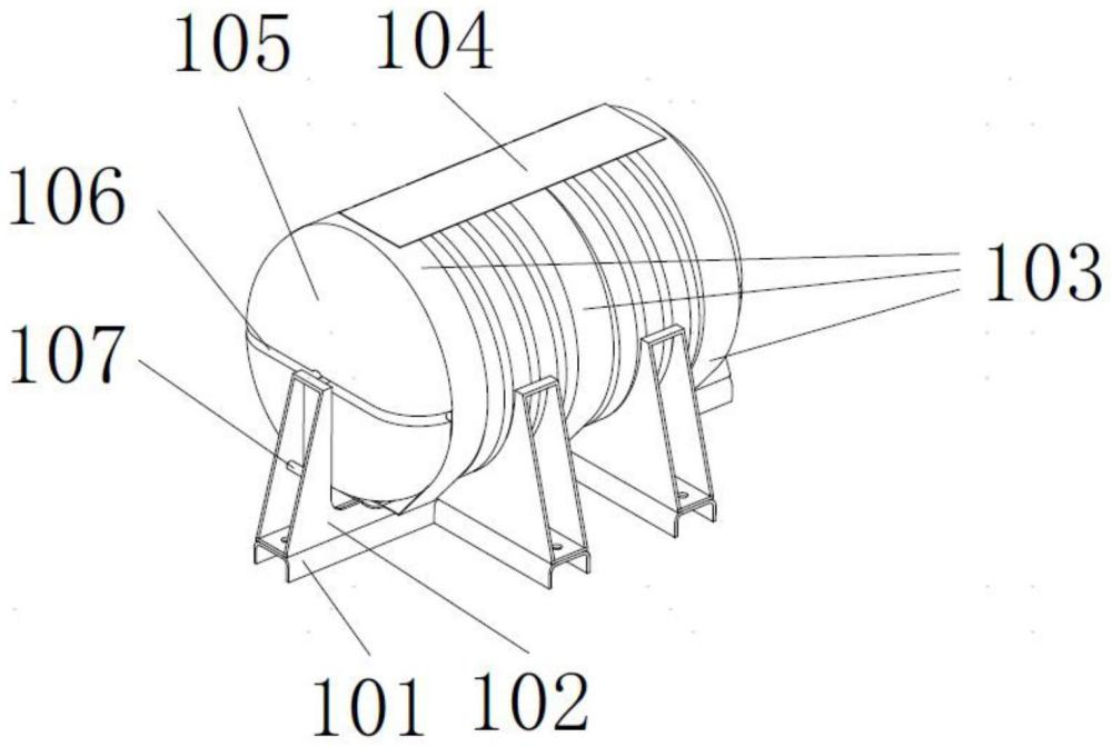 一种水陆两栖突击车通用型定位浮标及固定结构的制作方法