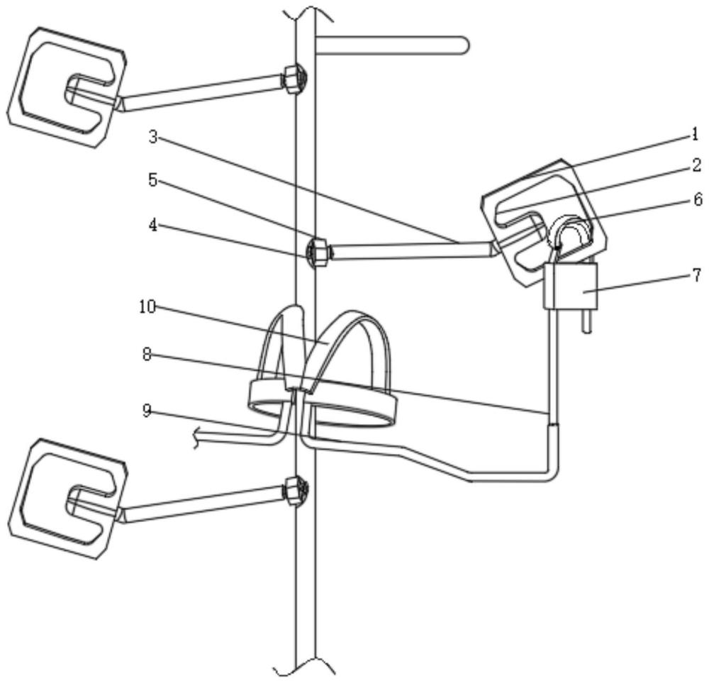 一种输电线路铁塔用组合式脚钉扣环的制作方法
