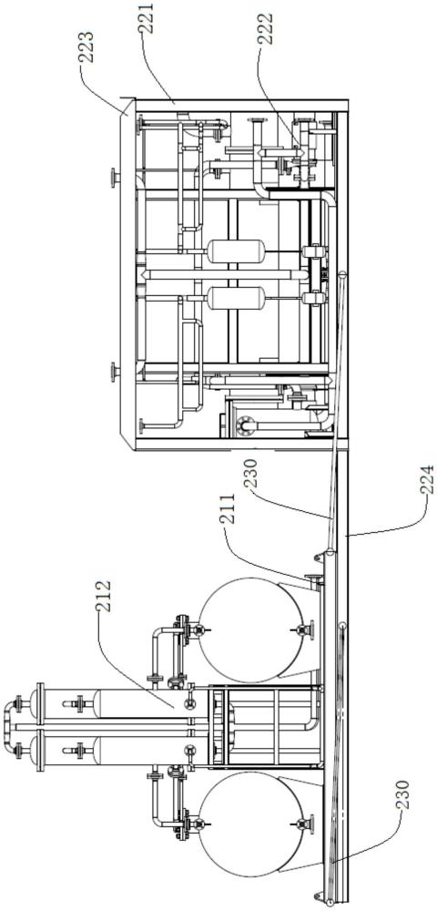 一种制氢撬装框架装置及集装箱式制氢系统的制作方法