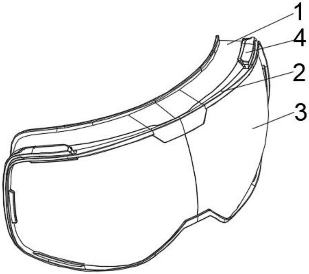 一种护目镜的防脱连接结构的制作方法