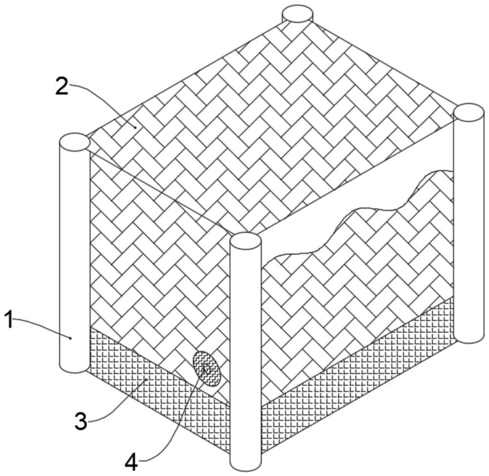 一種學(xué)生宿舍罩式蚊帳的制作方法