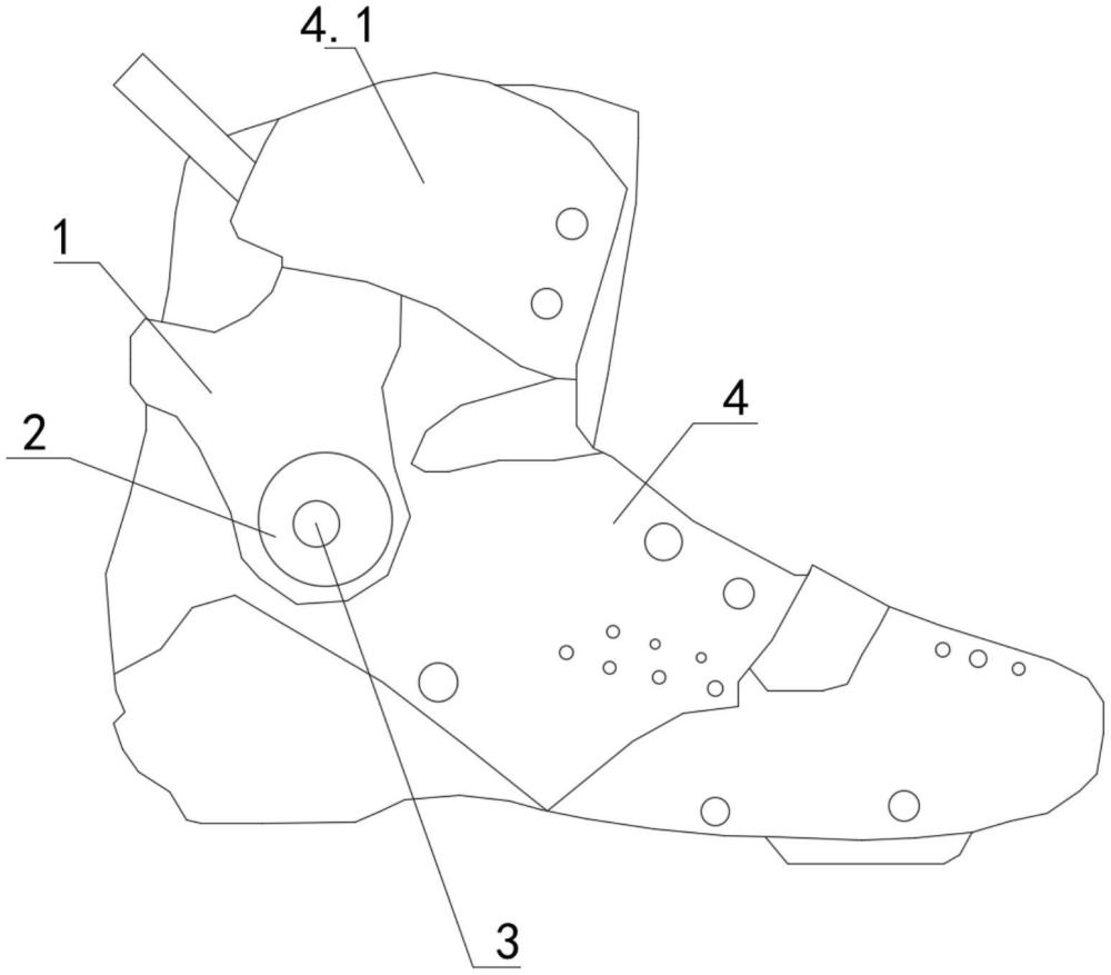 一种改进型轮滑鞋绑腿的制作方法