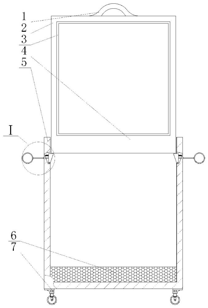 可移动智慧屏托架的制作方法