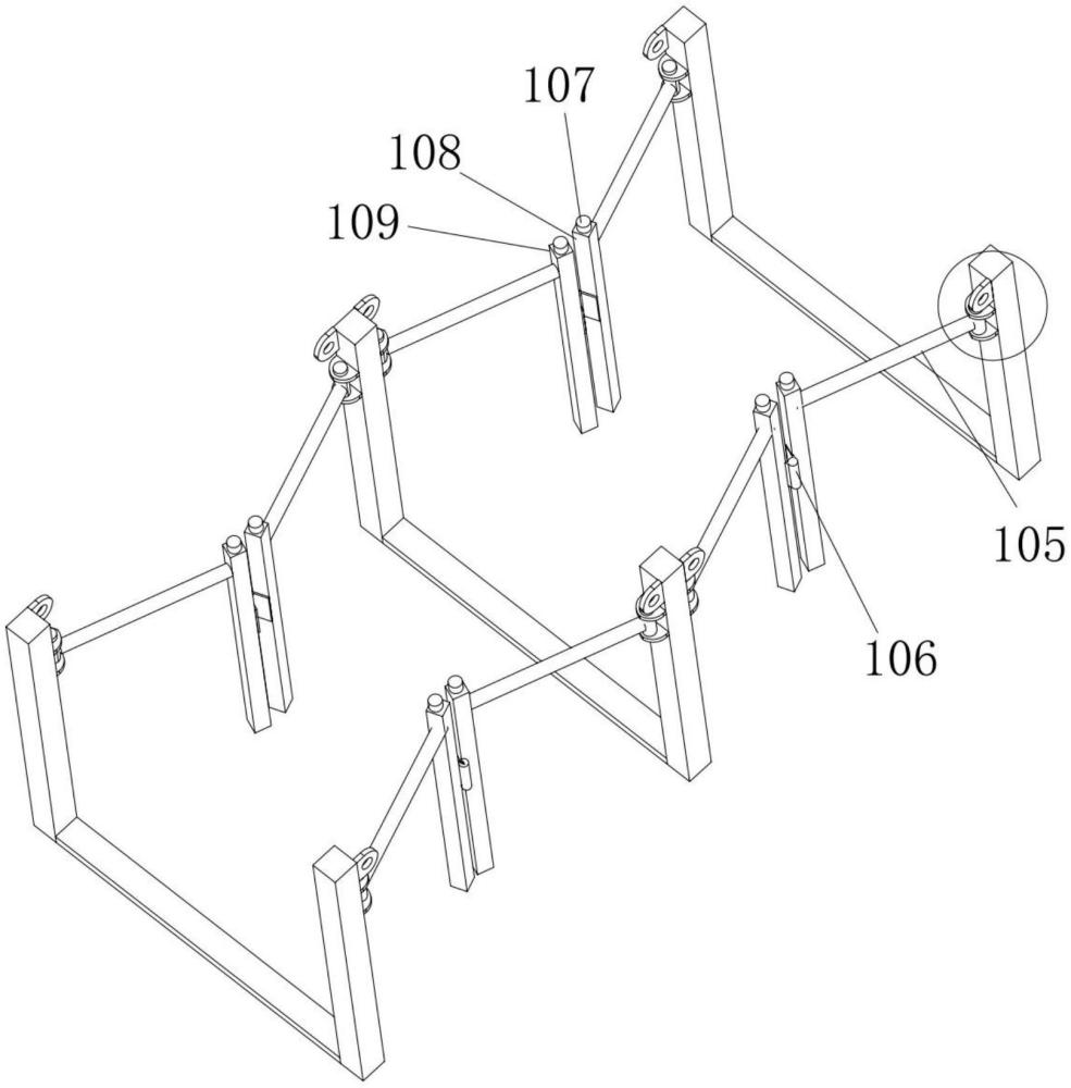 钢筋调直机存放台架的制作方法