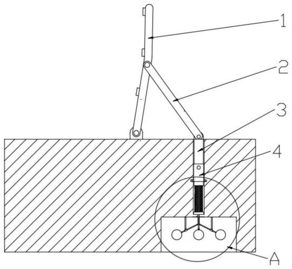 一种杠杆触发式护栏翻转驱动装置及桥梁护栏的制作方法