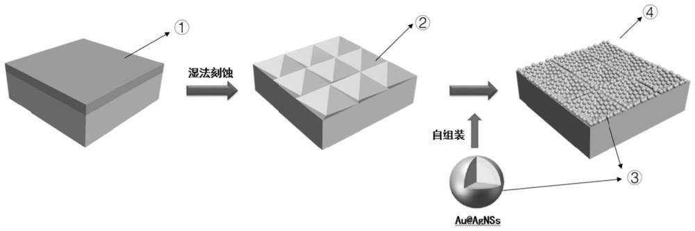 复合表面增强拉曼基底及其制备方法