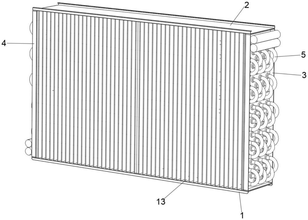 一种串片式换热器的铝衬板结构的制作方法