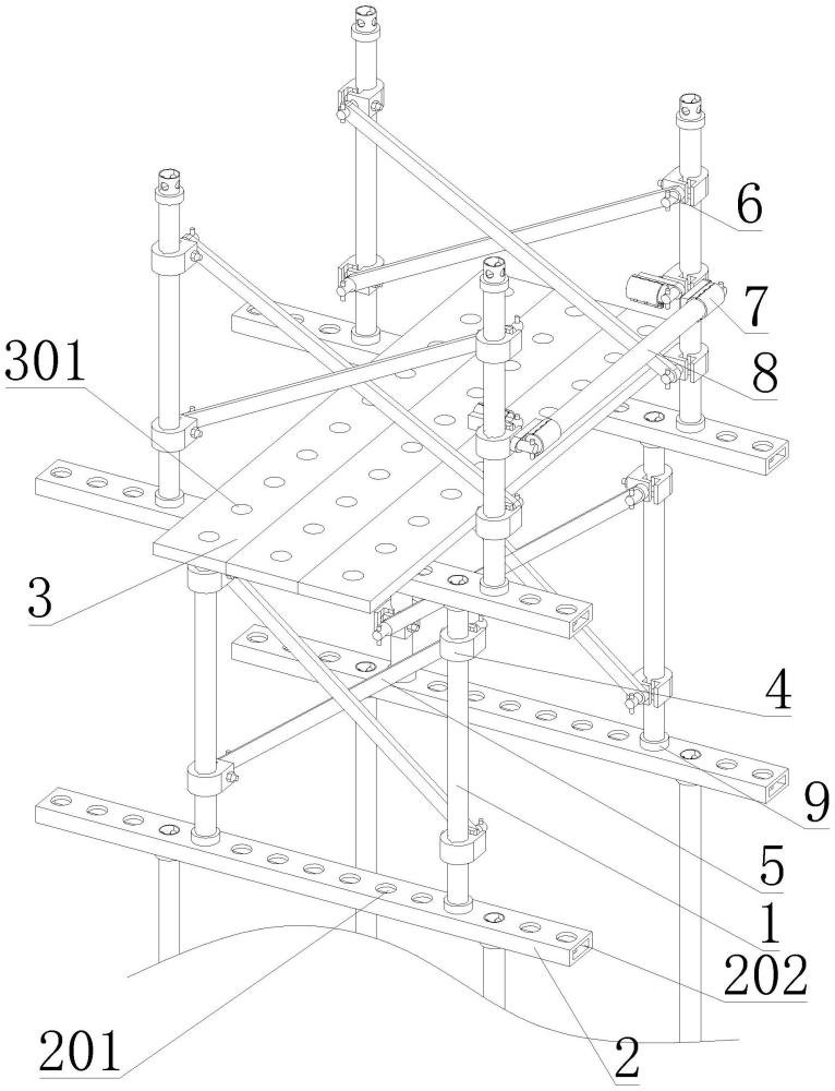 一种建筑施工支撑平台的制作方法