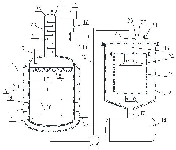 一种制备羟基硅油的除味提纯装置的制作方法
