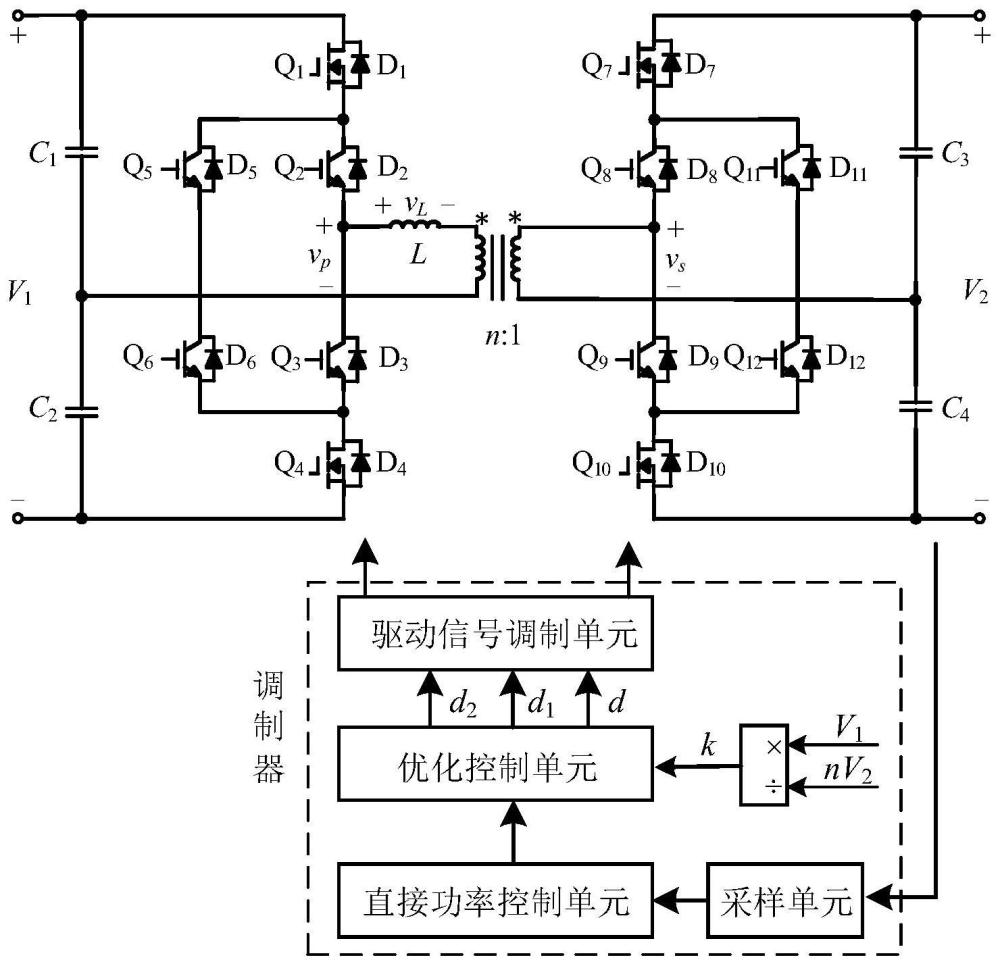 一种用于2-SiC混合功率器件ANPC-DAB变换器的调制方法