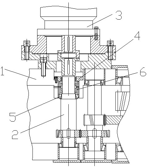 一种开炼机用齿轮箱双螺旋密封机构的制作方法