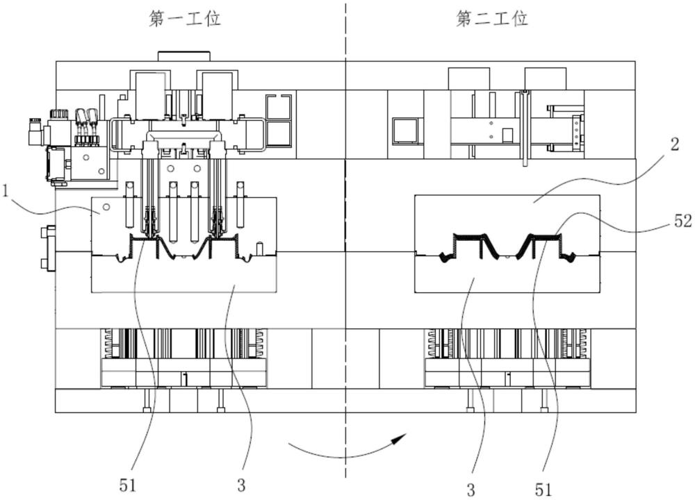 双色注塑成型模具组件的制作方法