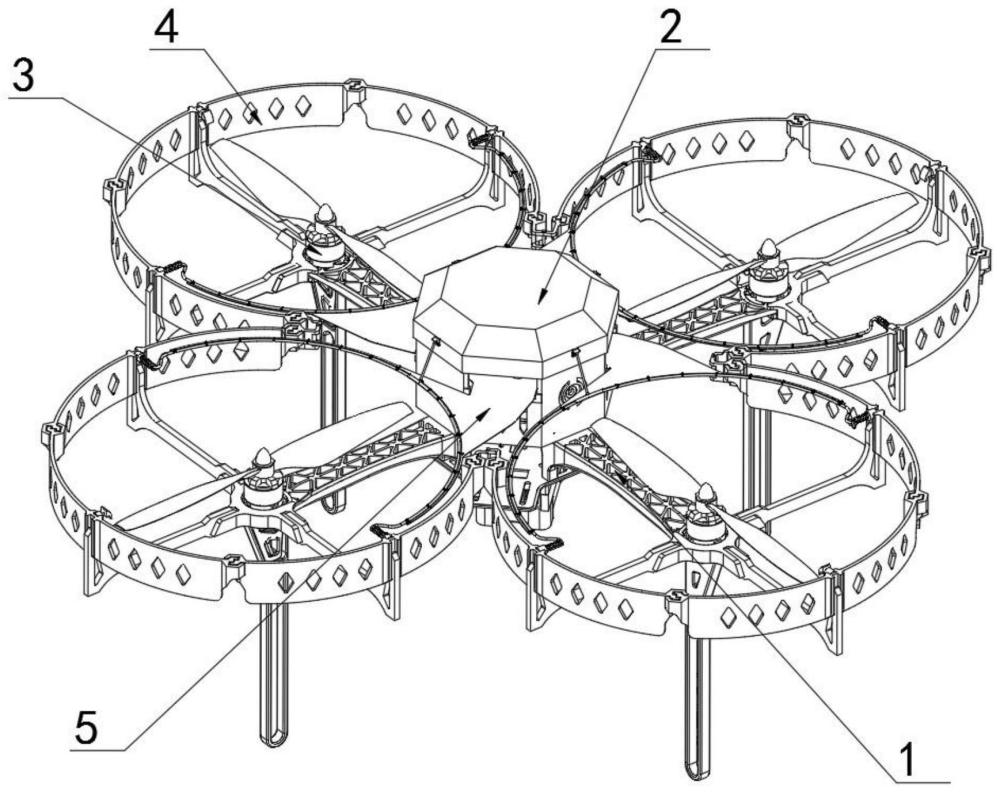一种将旋翼护罩作为降落伞的无人机的制作方法