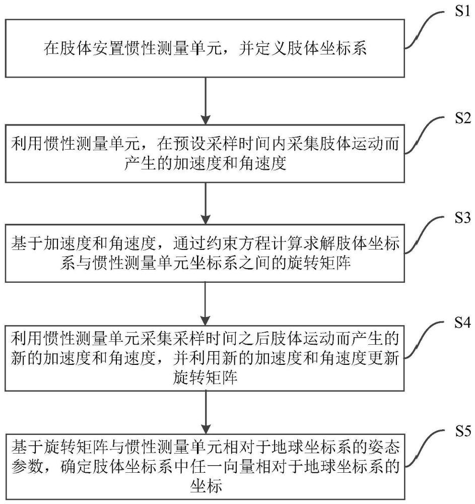 基于惯性测量单元的肢体运动姿态测量方法、装置及介质与流程