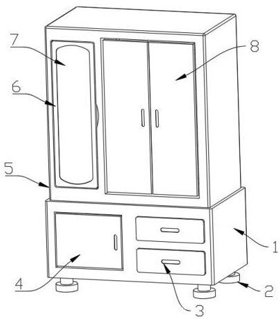 一种带有分子筛低温烘干功能的智能家居衣物护理柜的制作方法