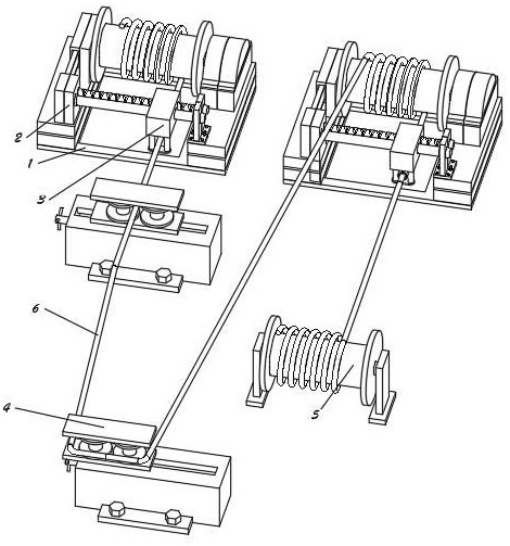 一种卷扬机排绳机构新型上绳装置的制作方法