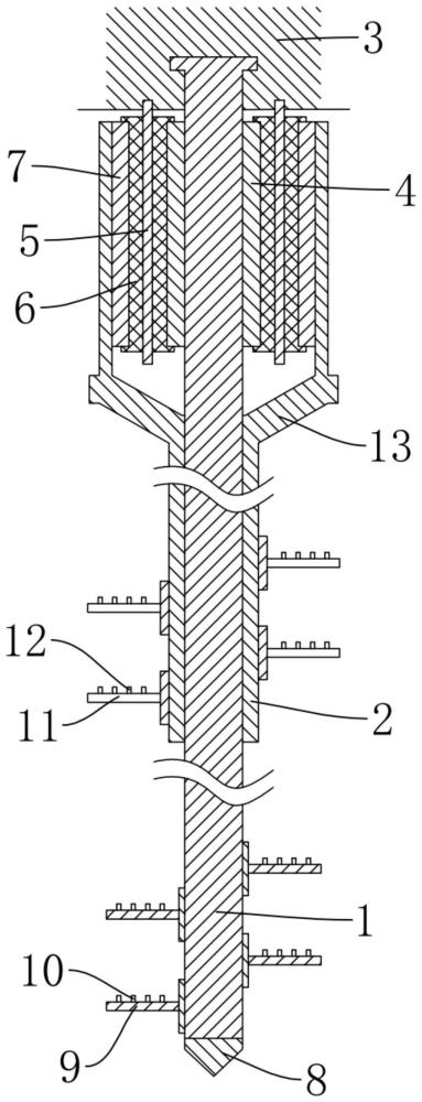 一种双向水泥搅拌桩空中自动变向器的制作方法