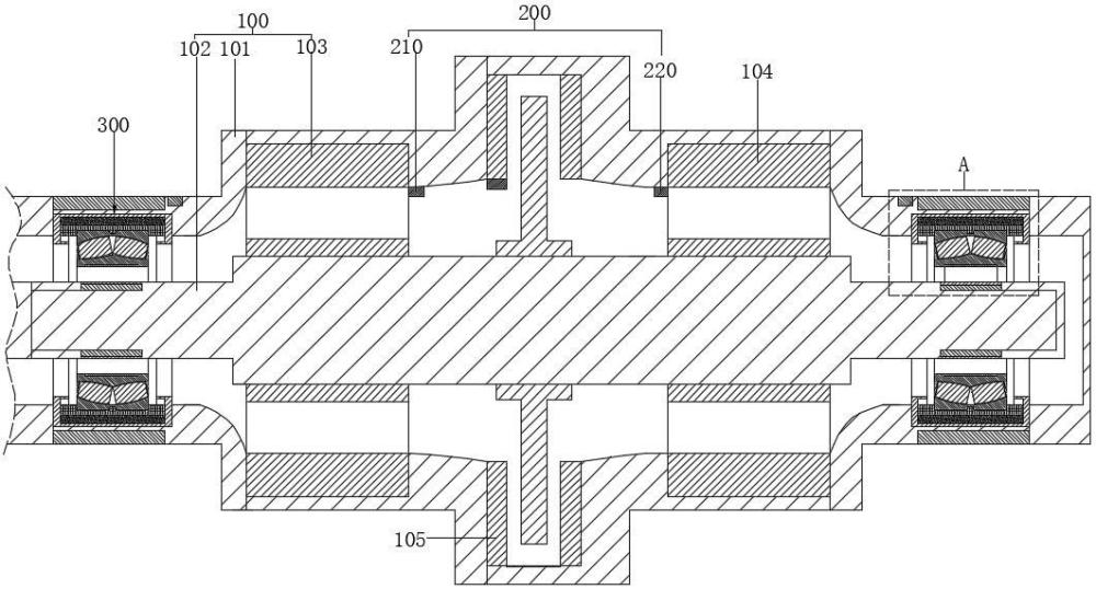 一种电磁悬浮轴承结构、风机、真空泵及空分系统的制作方法