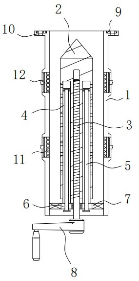 一种焦炉煤气管道堵塞螺旋锥疏通工具的制作方法