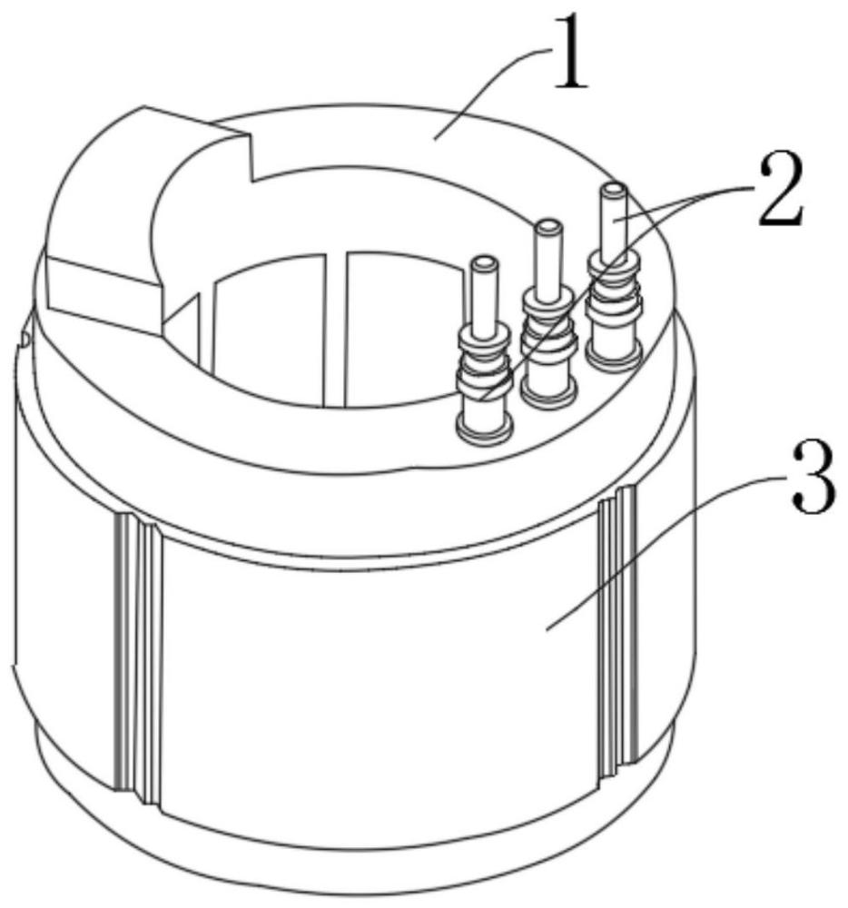 一种永磁电机焊接直插式圆端子结构的制作方法