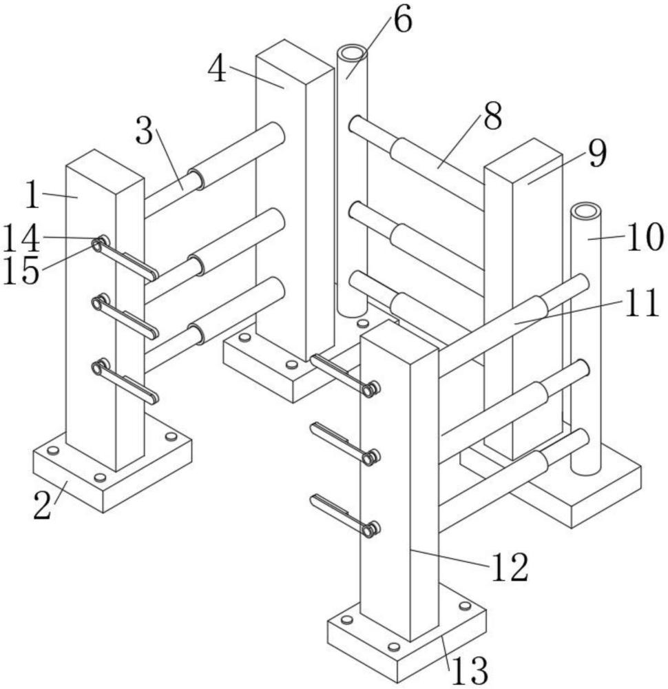 一种建筑电气用电力护架的制作方法