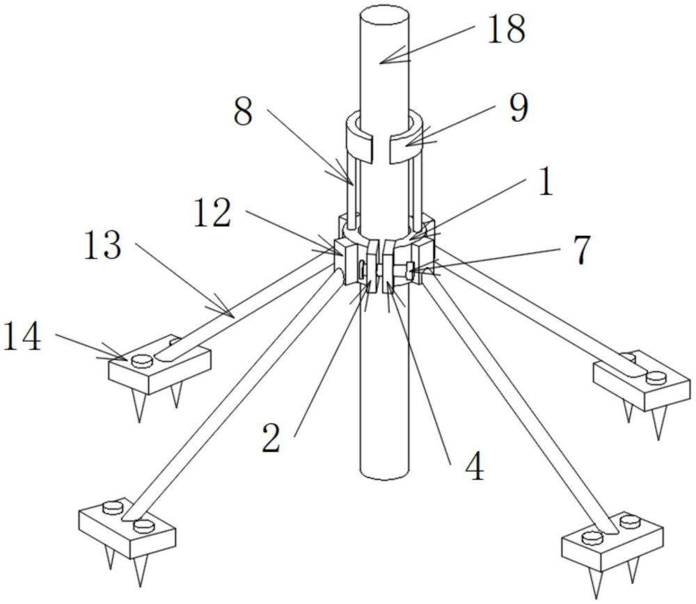 一种园林绿化工程用树木栽培架的制作方法