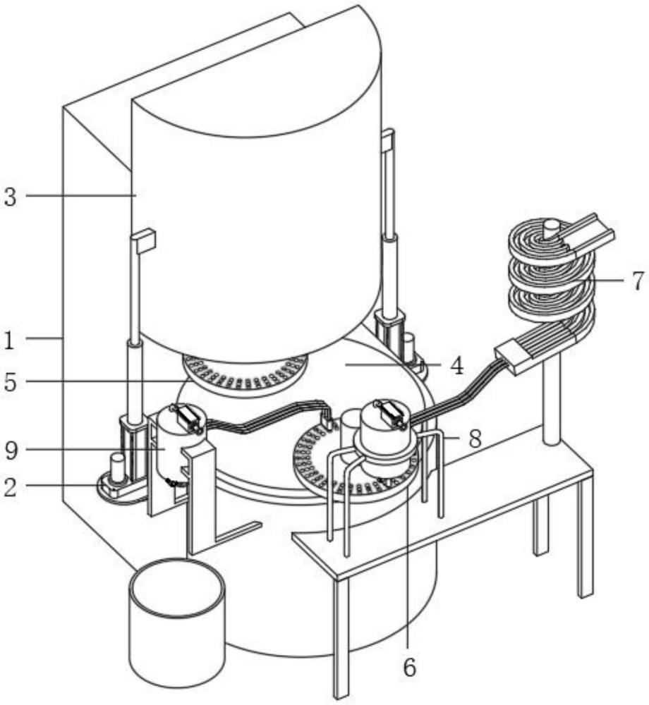 磨簧机自动灌装料盘装置的制作方法