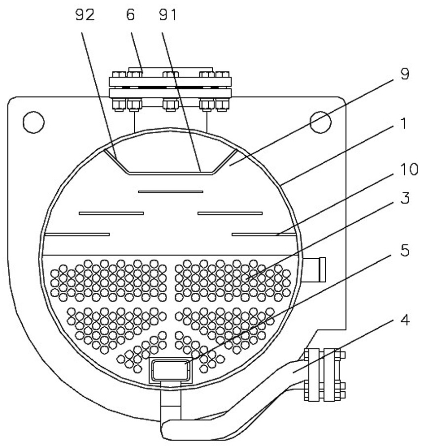 一种内置气液分离装置的蒸发器的制作方法