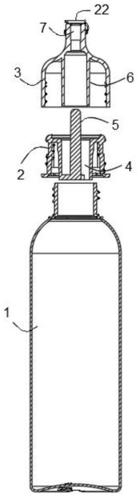 一种可正反旋转盖打开或关闭阀门的乳液瓶的制作方法