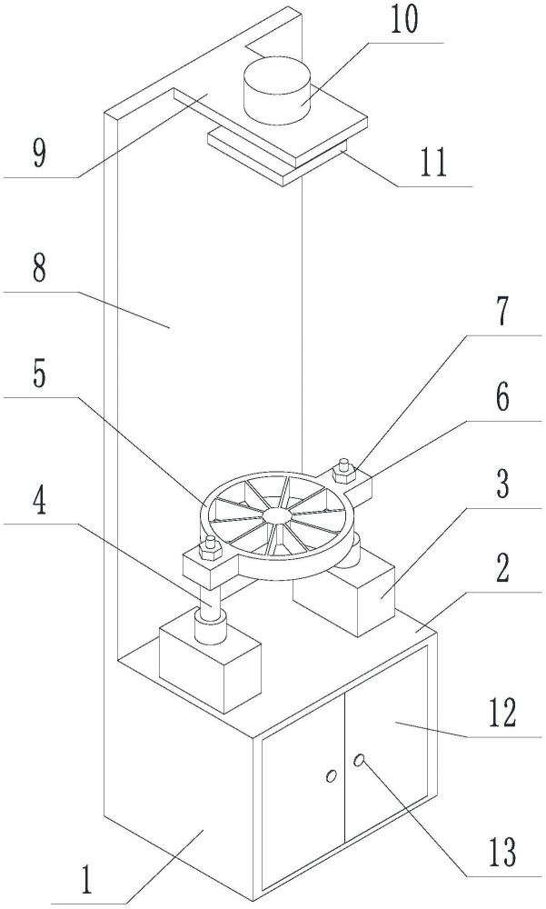 竹木工藝品加工用的破竹裝置的制作方法