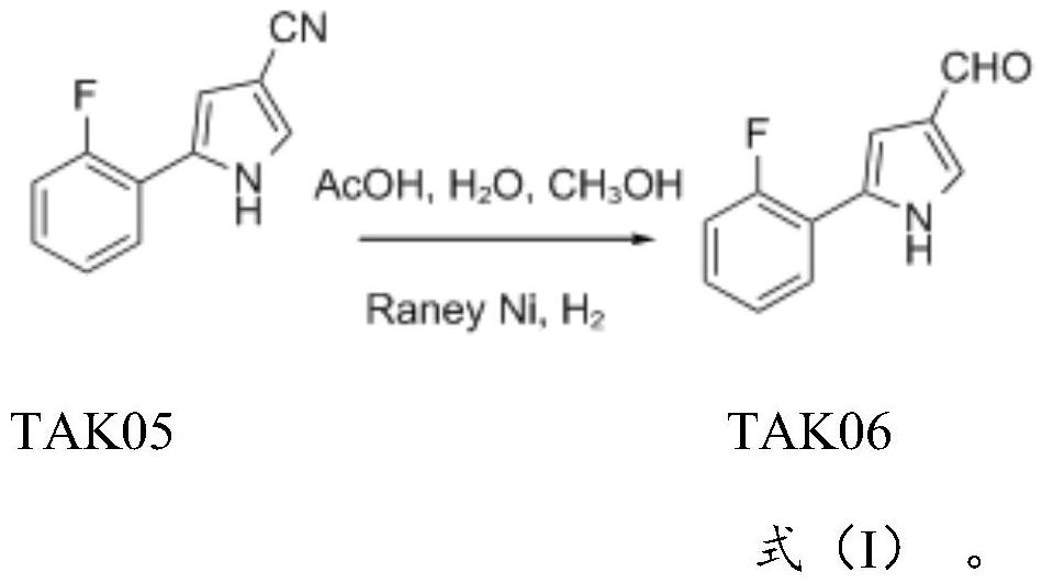 一种5 2 氟苯基 1H 吡咯 3 甲醛的制备方法与流程