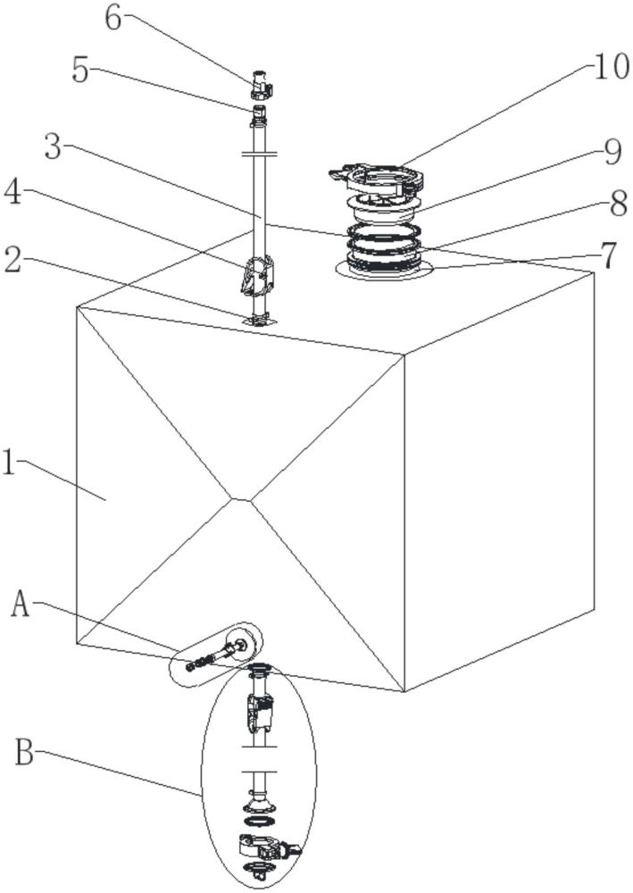 一种3D下游搅拌袋的制作方法