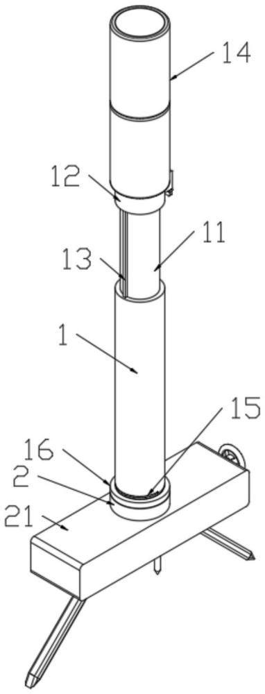 一种建筑测绘用的标杆的制作方法