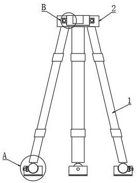 房屋结构距离检测仪器的支撑架的制作方法