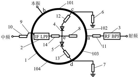 一种太赫兹波段平面三次谐波混频器